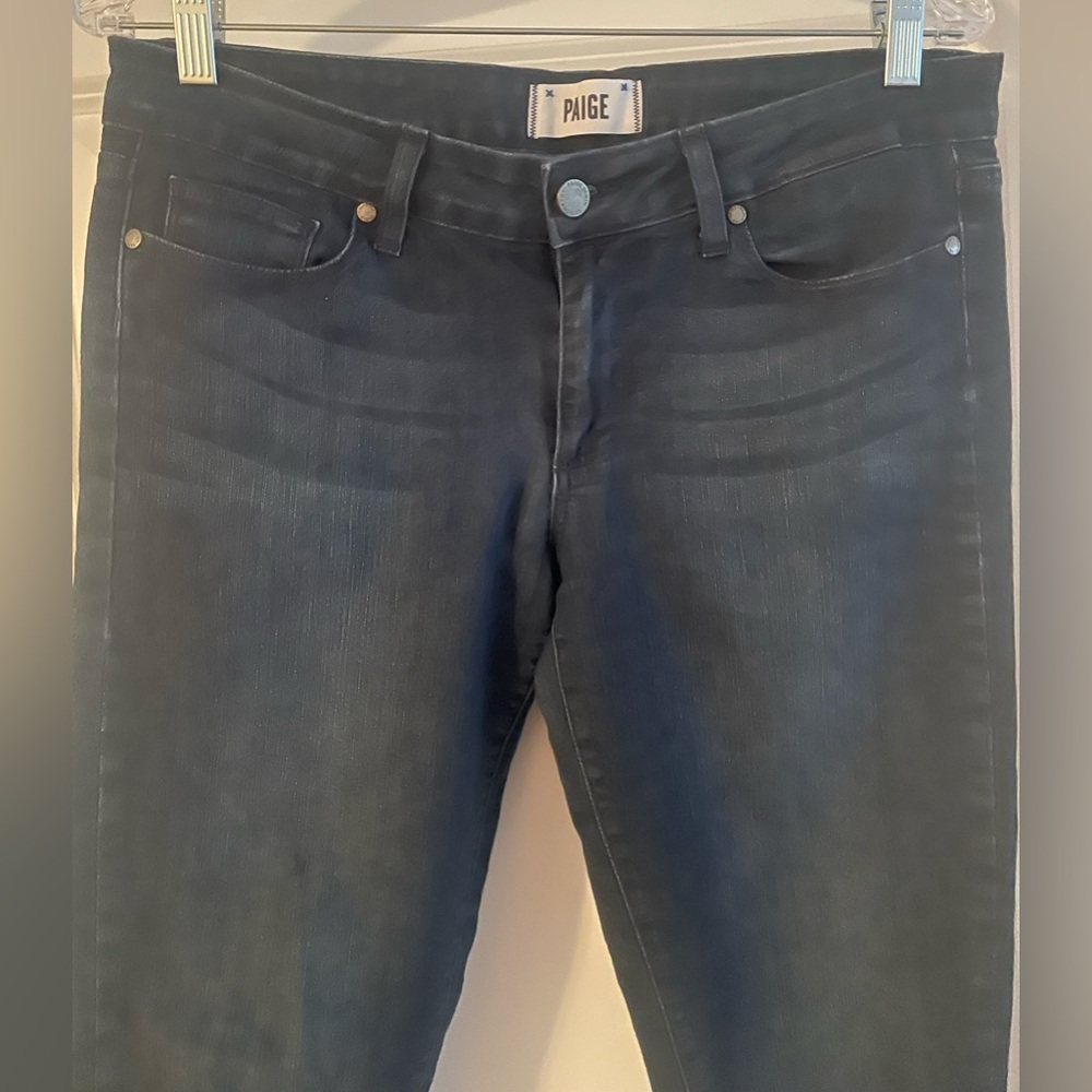 PAIGE Women's Dark Blue Skinny Jeans